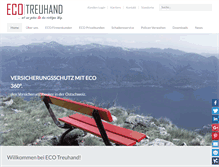 Tablet Screenshot of ecotreuhand.ch